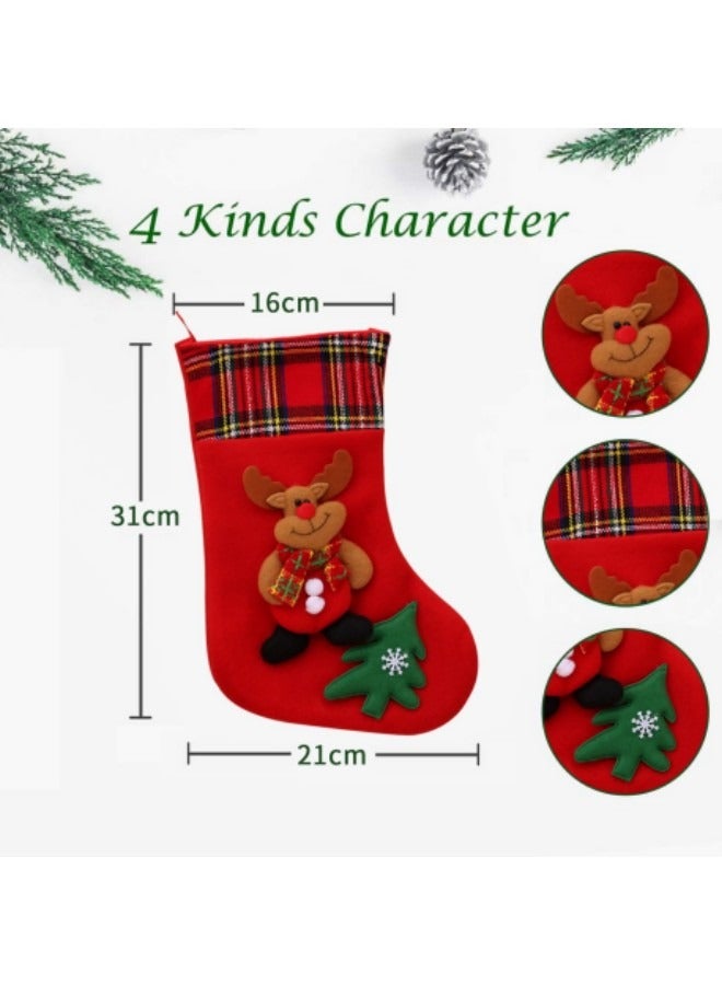 GGEROU 3Pcs Festival Hanging Stockings Bags Ornaments - Image 2