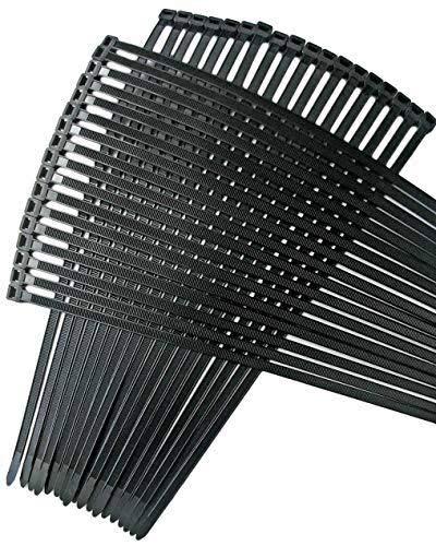 KROXX KROXX Premium 16 Inch 400 MM x 50 MM Width Self Locking Ultra Strong 20 kg of holding capacity Wire Zip Ties Heavy Duty Nylon Fastener Organizer Cable Ties Pack of 25 Black  - Image 4