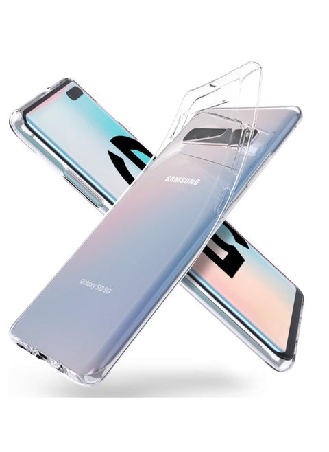 HD Soft Silicone Back Cover For Samsung Galaxy S10 5G - Clear