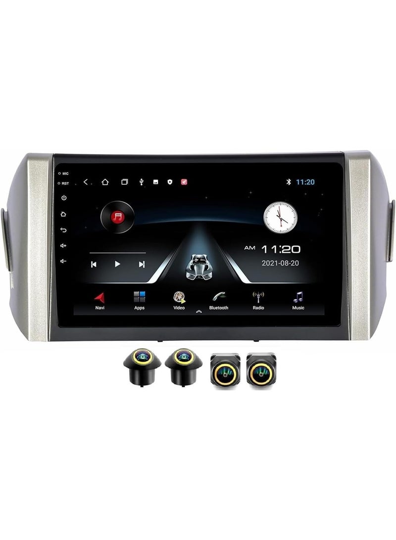 SHEZA STAR Android Car Stereo for Toyota Innova 2015-2022 4GB RAM 64GB ROM Support Carplay, M-Link Wi-Fi BT, Radio GPS, 9 Inch IPS.QLED, Screen with 360D Camera Included - Image 1