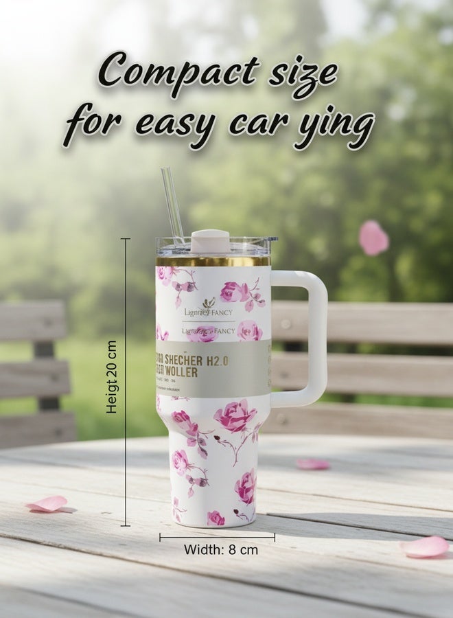 Stanley 40oz Quencher H20 Flowstate Stainless Steel Vacuum Insulated Tumbler with Lid and Straw for Water, Iced Tea or Coffee, Smoothie and More - Image 5