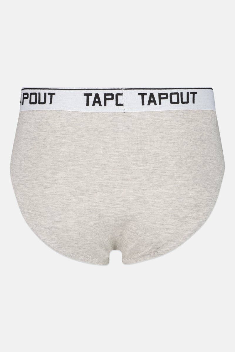 TapouT Men 3 Pieces Brand Logo Briefs, Multicolor - Image 4
