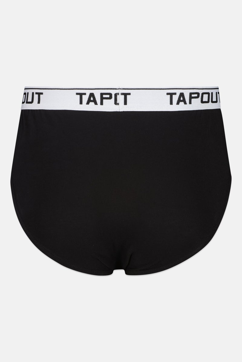 TapouT Men 3 Pieces Brand Logo Briefs, Multicolor - Image 3