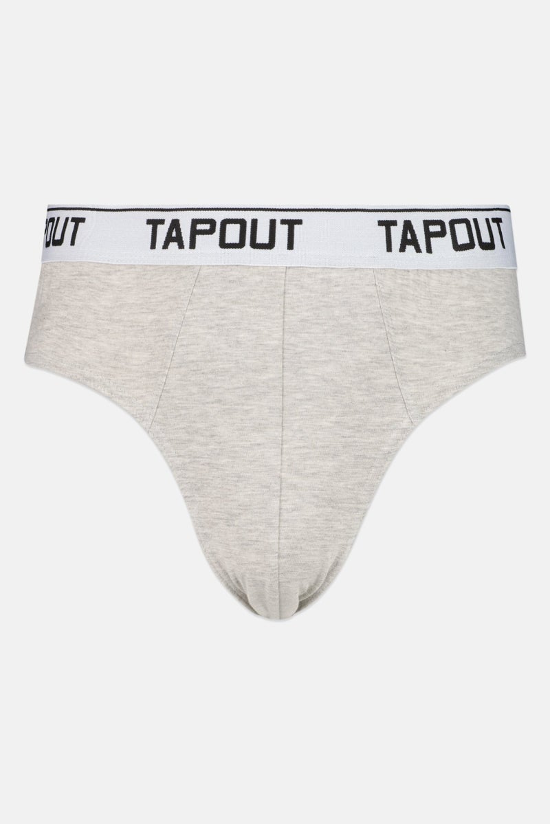 TapouT Men 3 Pieces Brand Logo Briefs, Multicolor - Image 2
