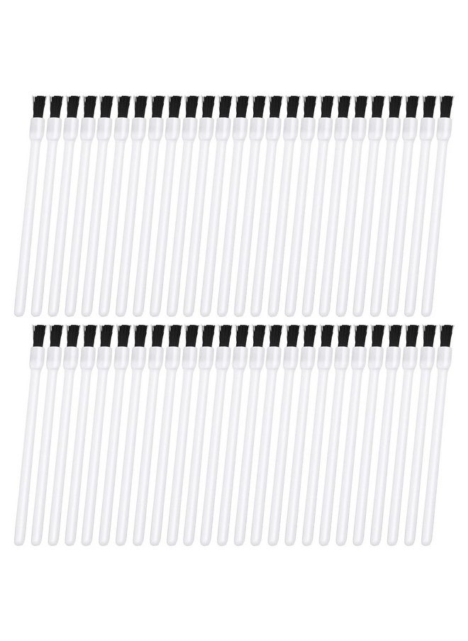 Prasacco - 50 Pcs Disposable Lip Brushes Nail Polish Brushes Lip Gloss Applicators Lipstick Wands Makeup Cosmetic Tools White - Image 1