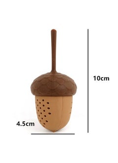 Generic Pine Cones Tea Infuser Strainer, Reusable Lovely Silicone Loose Leaf Tea Filter, High Temperature Resistance Non Toxic Tea Infusers (Brown)  - Image 2