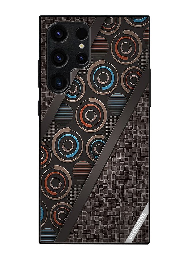 Protective Case Cover For Samsung Galaxy S25 Ultra Abstract Design Multicolour