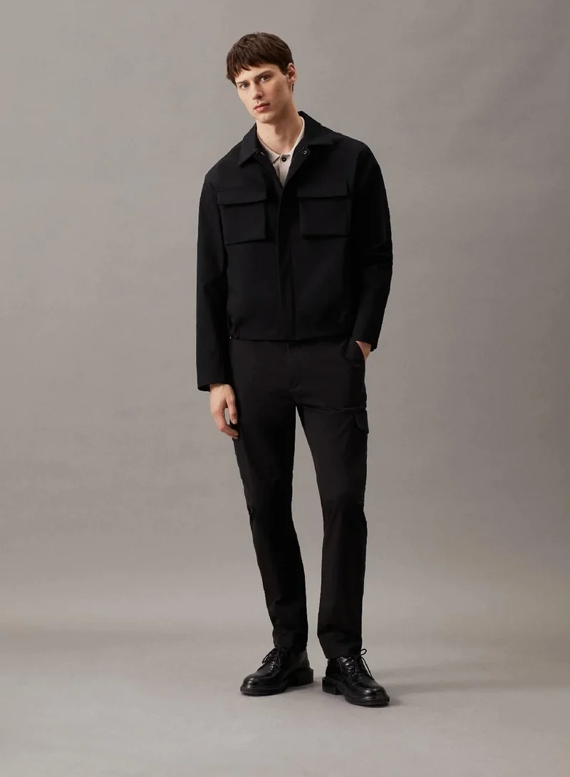 Tapered Twill Cargo Trousers