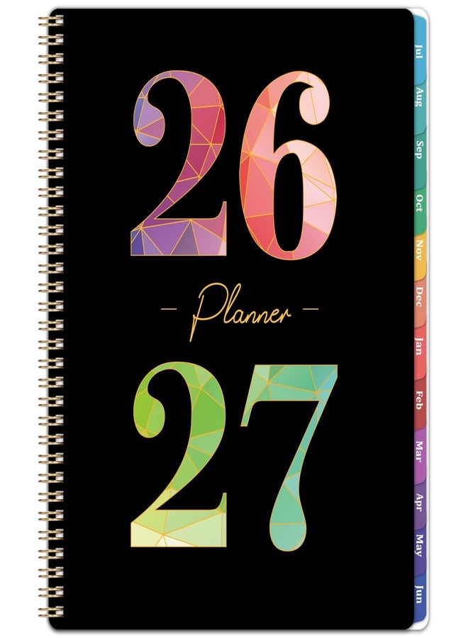 Lortarl Planner 2026-2027 - Academic Planner 2026-2027 Weekly and Monthly from July 2026 to June 2027, 9" x 11" with Inner Pocket, Colorful Coated Tabs - Image 1