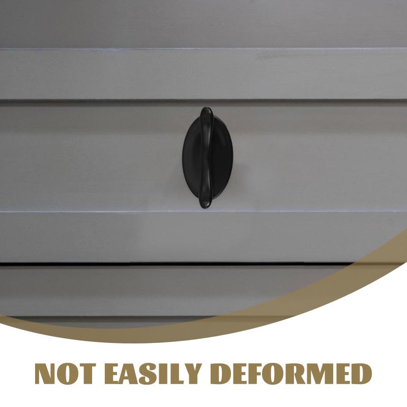 6Pcs Black Self Adhesive Cabinet Handles No Drilling Required Door Pulls For Drawers Windows - Image 4