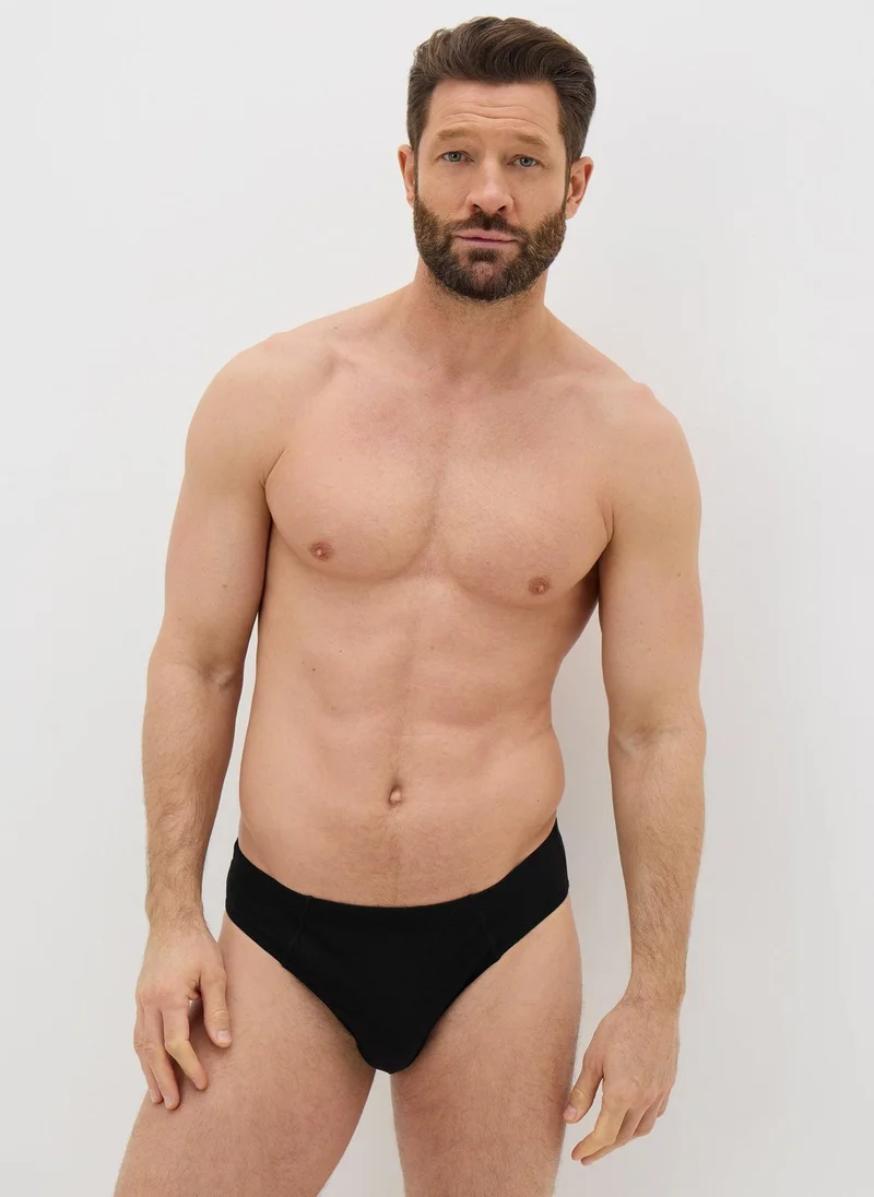 Matalan 5 Pack Black Briefs