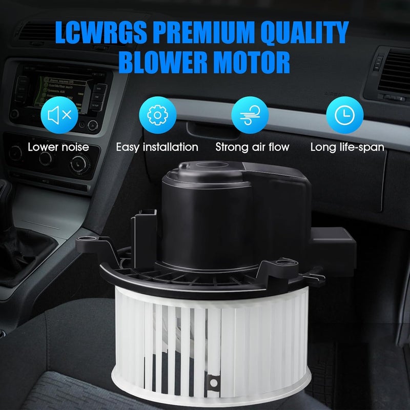 LCWRGS Rear AC Heater Blower Motor with Fan for Dodge, Chrysler, Ford, Jeep, Lincoln, VW, and Ram Vehicles - Image 2