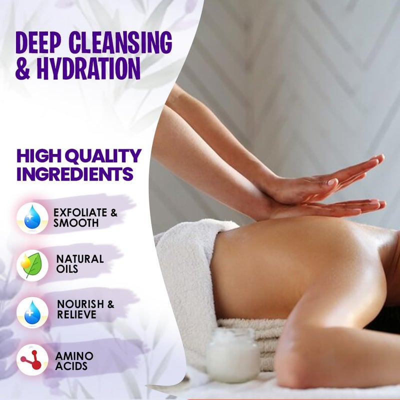 SPA REDI - Body and Foot Cream Mask, Lavender and Wildflower, 128 Oz - Pedicure Massage for Tired Feet and Body, Hydrating, Fresh Skin - Infused with Hyaluronic Acid, Amino Acids, Panthenol - Image 5