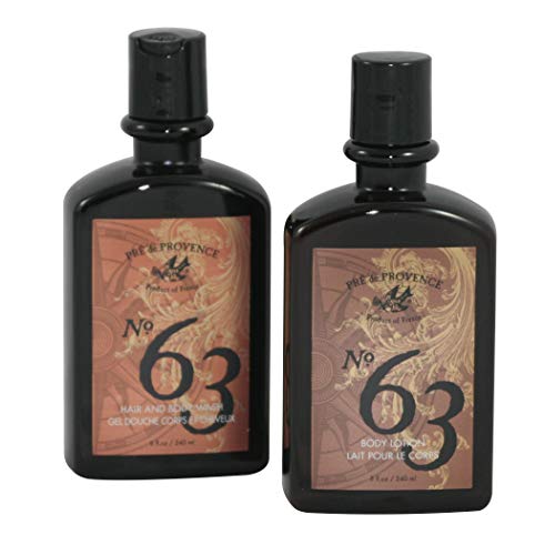 Pre de Provence No 63 for Men Hair  Body Wash and Body Lotion Set