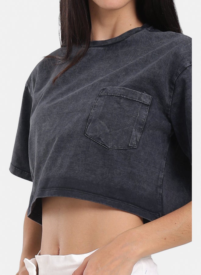 Carina Relaxed Fit Cropped T-Shirt - Image 4