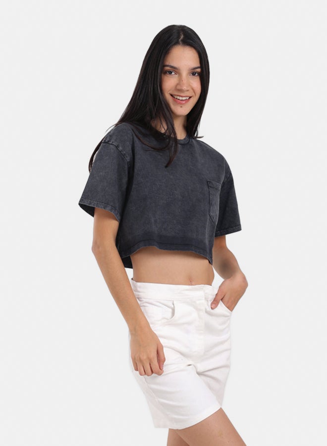 Carina Relaxed Fit Cropped T-Shirt - Image 2
