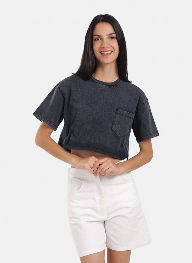 Carina Relaxed Fit Cropped T-Shirt - Image 1