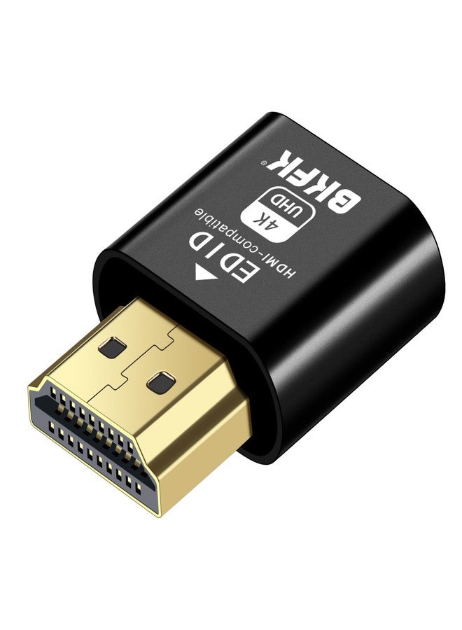 محول HDMI وهمي من BKFK يدعم دقة 4K HDR، ومحاكاة شاشة افتراضية EDID، ومحول عرض بدون شاشة، ومحول HDMI بدون شاشة، ومحول HDMI وهمي، يدعم دقة تصل إلى 4K بمعدل 60 هرتز، و1080 بمعدل 120 هرتز. - Image 1
