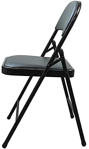 Ostin Foldable Chair Pu Leather Cushion Backrest Chair Restaurant Meeting Office Breathable Foldable Chair Easy to Store Transport