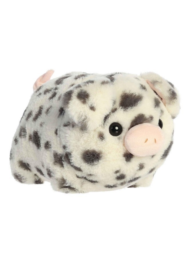 Aurora® Adorable Spudsters™ Pierre Spotted Pig™ Stuffed Animal - Round Shape Makes for Comforting Cuddles for Kids All Ages and Animal Loving Adults - Gray 10 Inches - Image 1