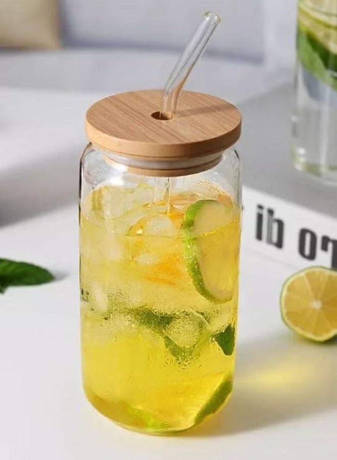 Glass Mug cup Chalimoh glass cans cup-Clear 500ml - Image 3