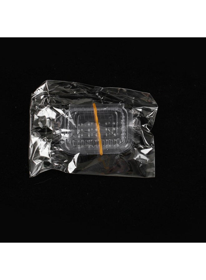 Simulation Transparent Snack Box Model Mini Fruit Box Packing Box Diy Ornaments Doll House Kitchen Toy Accessories-Color:Black Chopsticks (not Detachable)  - Image 5