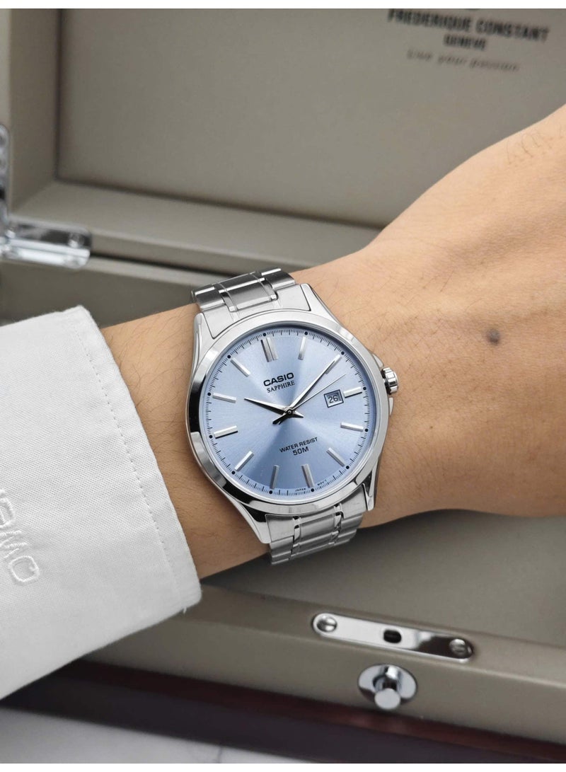 كاسيو ساعة رجالية تناظرية كاجوال - MTS-115D-2A2VDF - Image 2