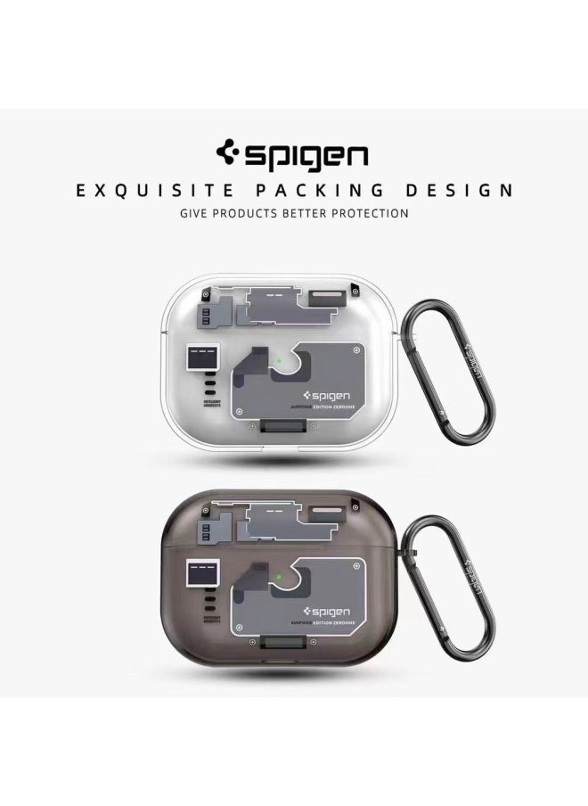 Generic - Tech Case Earphone Cover For Air Pods Pro2 Earphone Cover Air Pods 4 Protective Cover-Color:Transparent-Applicable Models:Air Pods 4 - Image 1