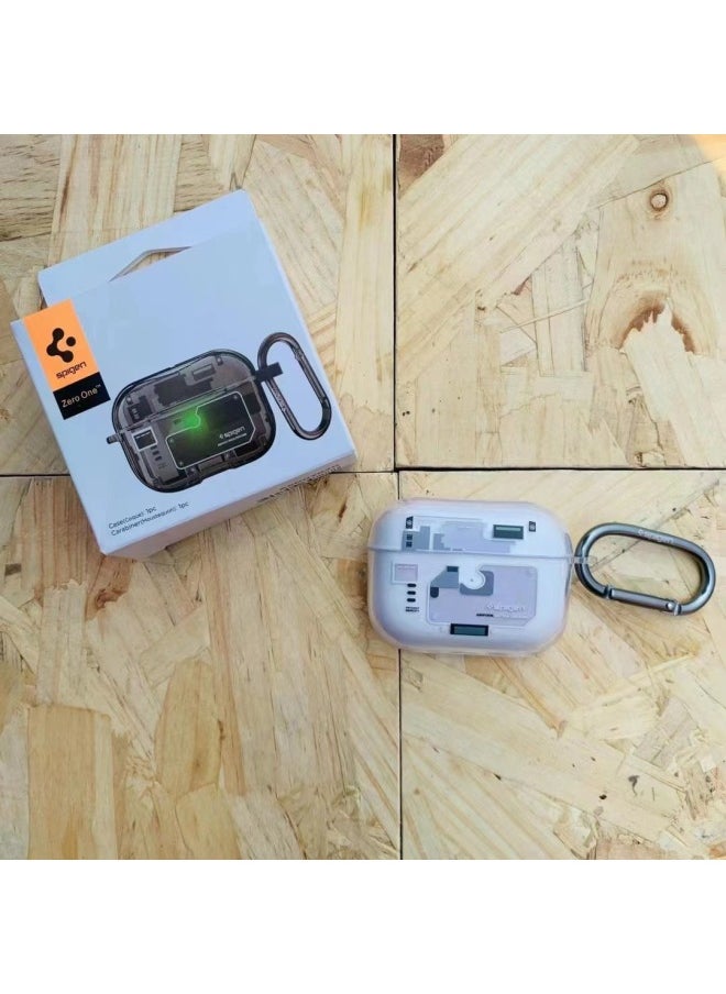 Generic - Tech Case Earphone Cover For Air Pods Pro2 Earphone Cover Air Pods 4 Protective Cover-Color:Transparent-Applicable Models:Air Pods 4 - Image 1