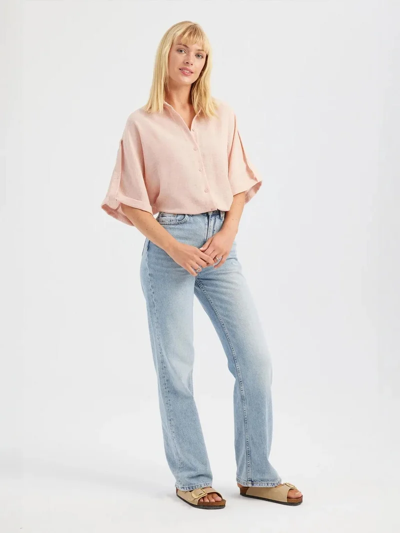 زوبعة قميص بأكمام قصيرة مريح