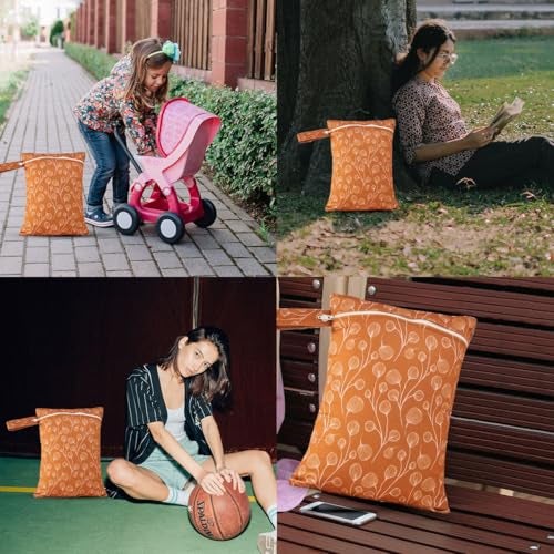 HZNOO 3-Piece Waterproof Wet Dry Bag Set with Zipper - Durable Travel Organizer for Swimming, Diapers, Baby, Gym & Beach Accessories - Image 5