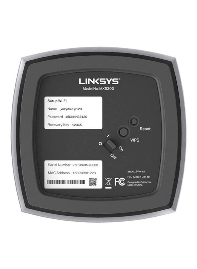 لينكسيس جهاز بنظام (AX) الواي فاي 6 الشبكي الذكي فيلوب للمنزل بالكامل ثلاثي النطاق من عبوة واحدة طراز MX5300 أبيض - Image 4
