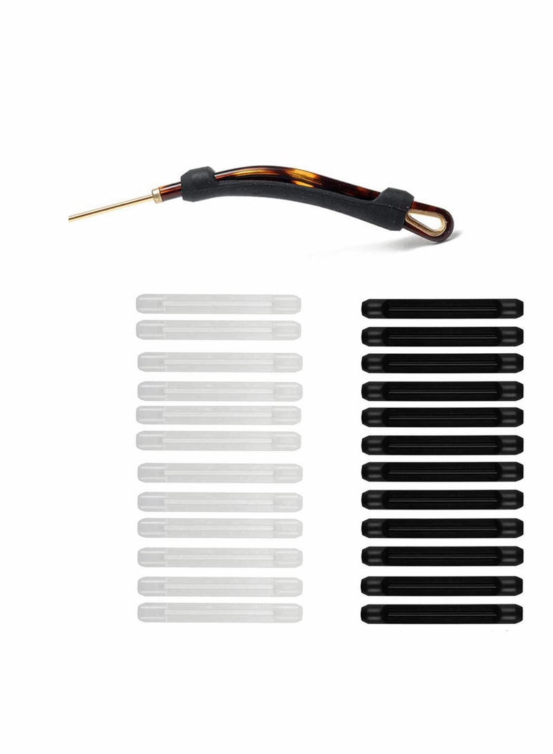 Soft Silicone Eyeglasses Temple Tips Sleeve Retainer, Anti-Slip Elastic Comfort Glasses Retainers For Spectacle Sunglasses Reading Glasses Eyewear... - Image 1