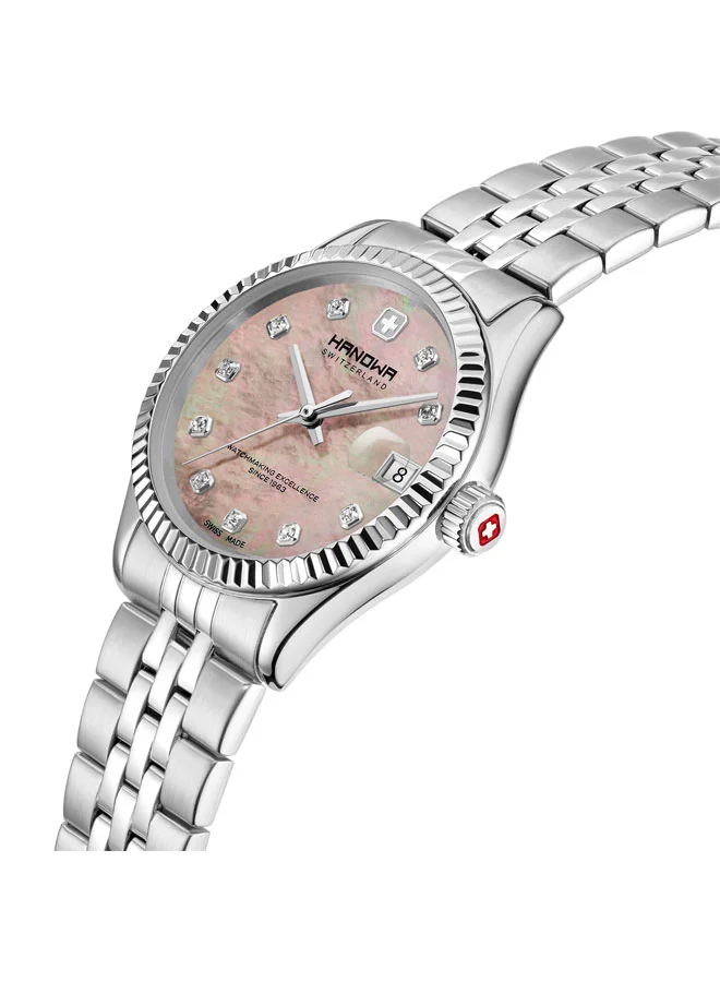 Hanowa Sense 36mm Rose Mother-of-pearl Dial Watch for Women