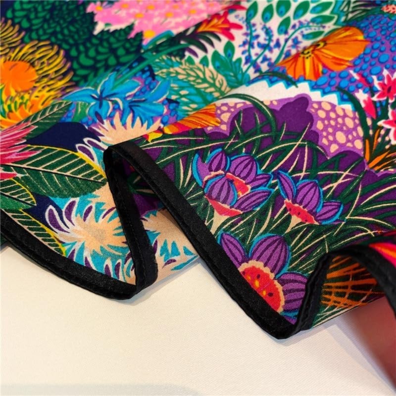 53 * 53Cm small square scarf silk scarf silk square spring and summer scarf headband binding bag/Garden zebra - Image 4