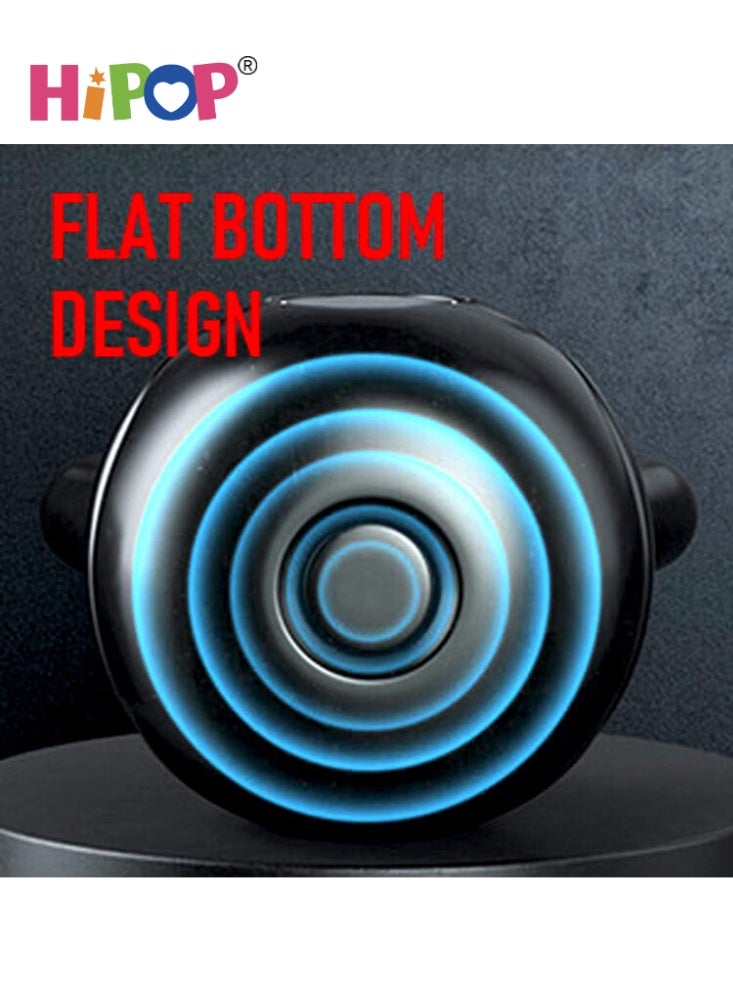 HIPOP Vinyl Kettlebell Dumbbell Black Strength Training Weights for Full Body Workout, Home Gym Fitness, Dumbbell Exercises, Push Up, Grip & Strength Training Equipment 6KG - Image 4