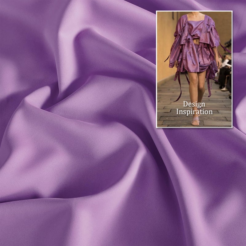 DUALIFE Solid Thermal Insulated Blackout Curtains Purple for Girls Bedroom Window Treatment Ring/Grommet Top Drapes Triple Weave Home Decoration (52 x 54 Inch  2 Panels  Amethyst Orchid) - Image 4