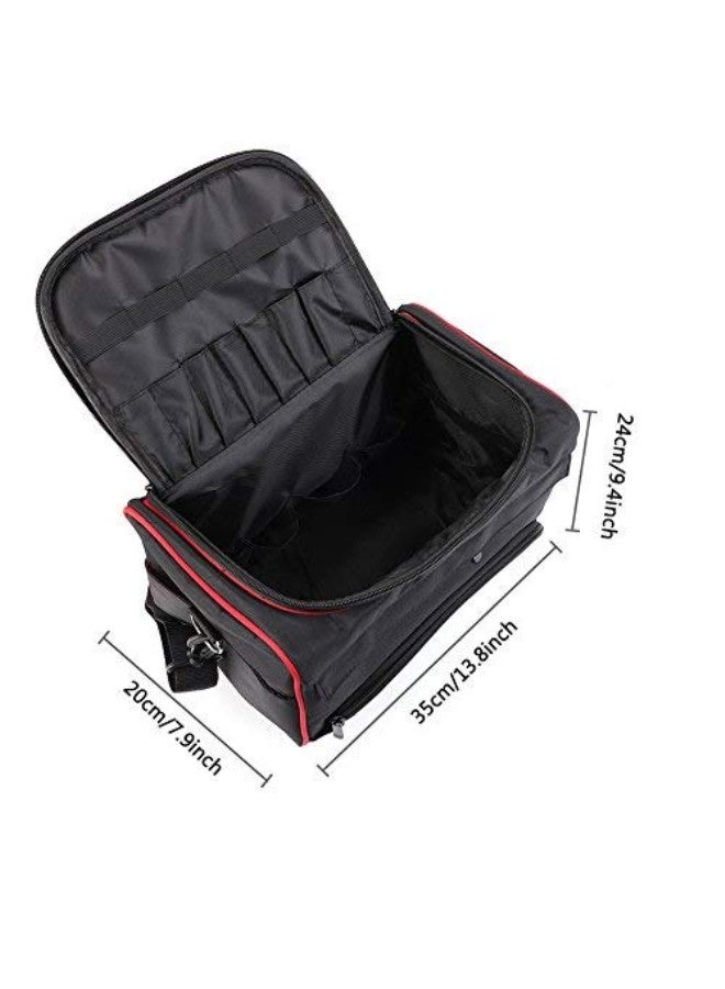 klarako Makeup Travel Bag, Multi-function Portable Hair Dressing Storage Bags Large Capacity Hair Stylist Cosmetic Organizer with Shoulder Strap  - Image 5