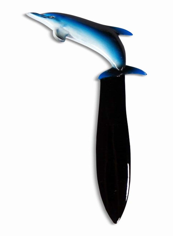 ال اكس فتاحة رسائل LX مطلية يدويًا على شكل دولفين أزرق - Image 1