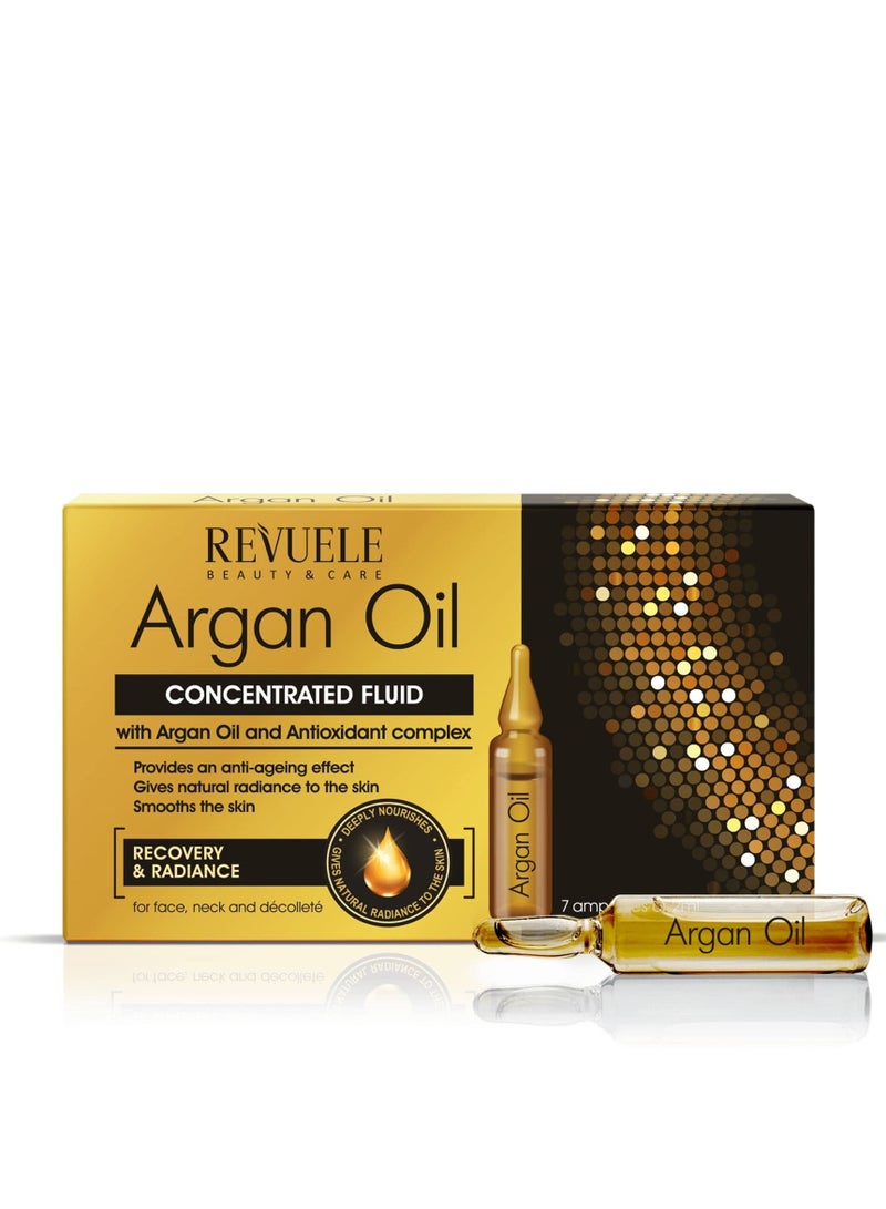 REVUELE Argan Oil Ampoules Concentrated Fluid with Antioxidant Complex 7x2ml