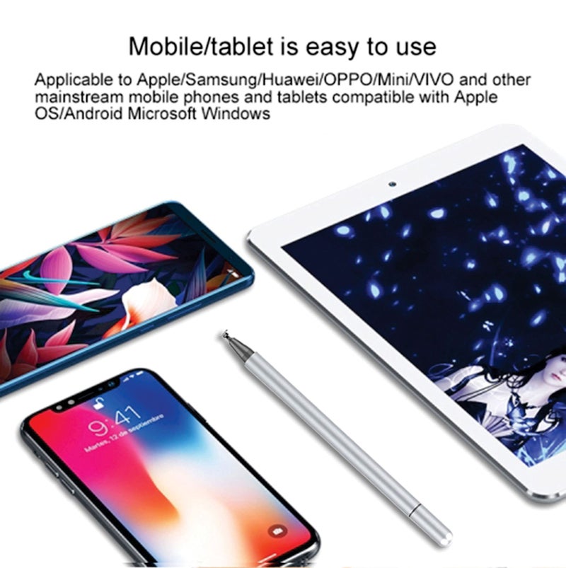 TANTRA Stylus Touch Pen Universal Magnetic Disc Touch Pen Works on Any Touch Screen for Any Brand (Phones, Tables, PC, Laptops, Any Touch Screen) (Grey), Medium - Image 5