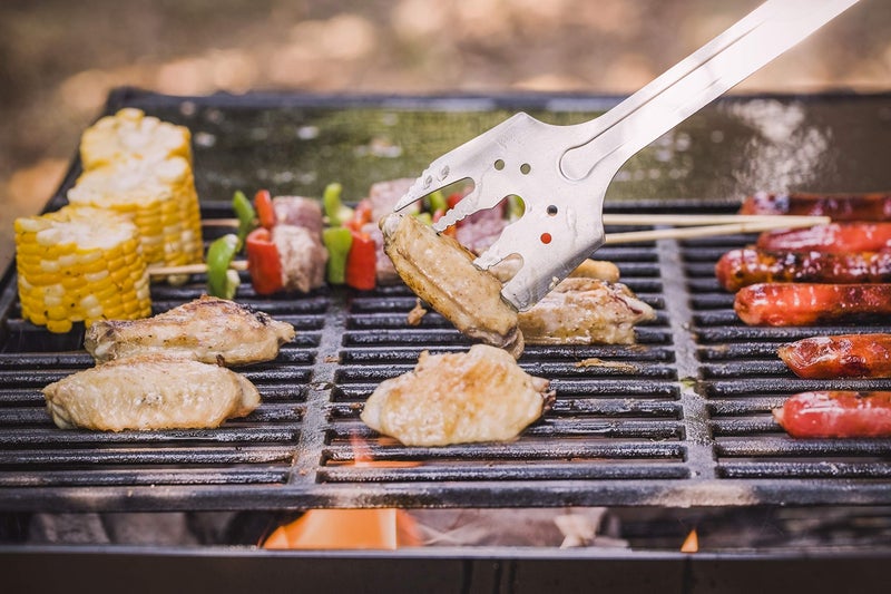 ROXON S601 14" 6 in 1 MBT3 Folding Grill Utensils Set Fork Spatula Grilling Knife Tongs Opener for Backyard Barbecue and Camping - Image 5