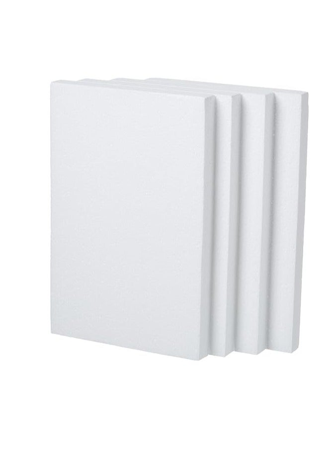 CRAFT MAGIC 4PCS Craft Foam Blocks 30x20x2.5cm Rectangle Polystyrene Thermocol Styrofoam Sheets for DIY Arts Crafts Sculpting Flower Arrangements Modeling School Office Home Use - Image 1