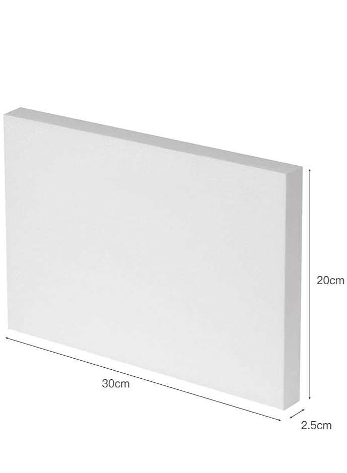CRAFT MAGIC 4PCS Craft Foam Blocks 30x20x2.5cm Rectangle Polystyrene Thermocol Styrofoam Sheets for DIY Arts Crafts Sculpting Flower Arrangements Modeling School Office Home Use - Image 3