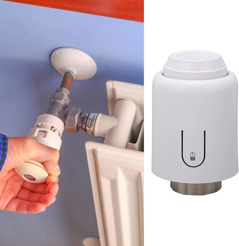 Smart Radiator Thermostat Valve with Remote Control LED Display White - Image 3
