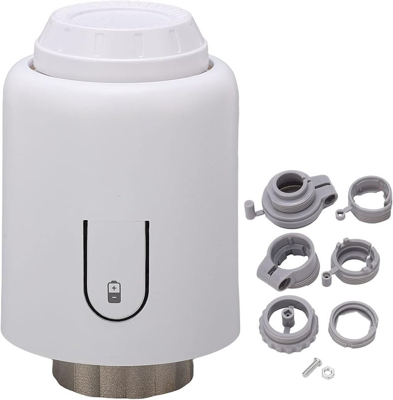 Smart Radiator Thermostat Valve with Remote Control LED Display White - Image 1