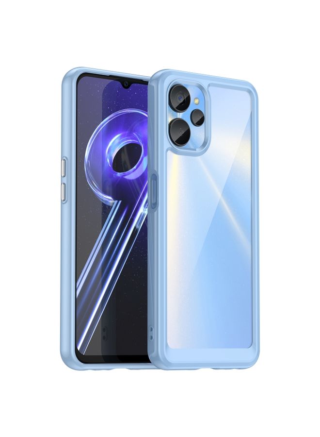 Case Cover For Realme 10 5G Colorful Series Acrylic + TPU Phone Case Blue