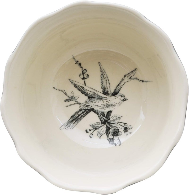 222 Fifth Adelaide 16Piece Square Floral Dinnerware Set  Service for 4 Grey  White Porcelain Plates  Bowls for Everyday Dining  Entertainment Microwave  Dishwasher Safe Chip Resistant - Image 5