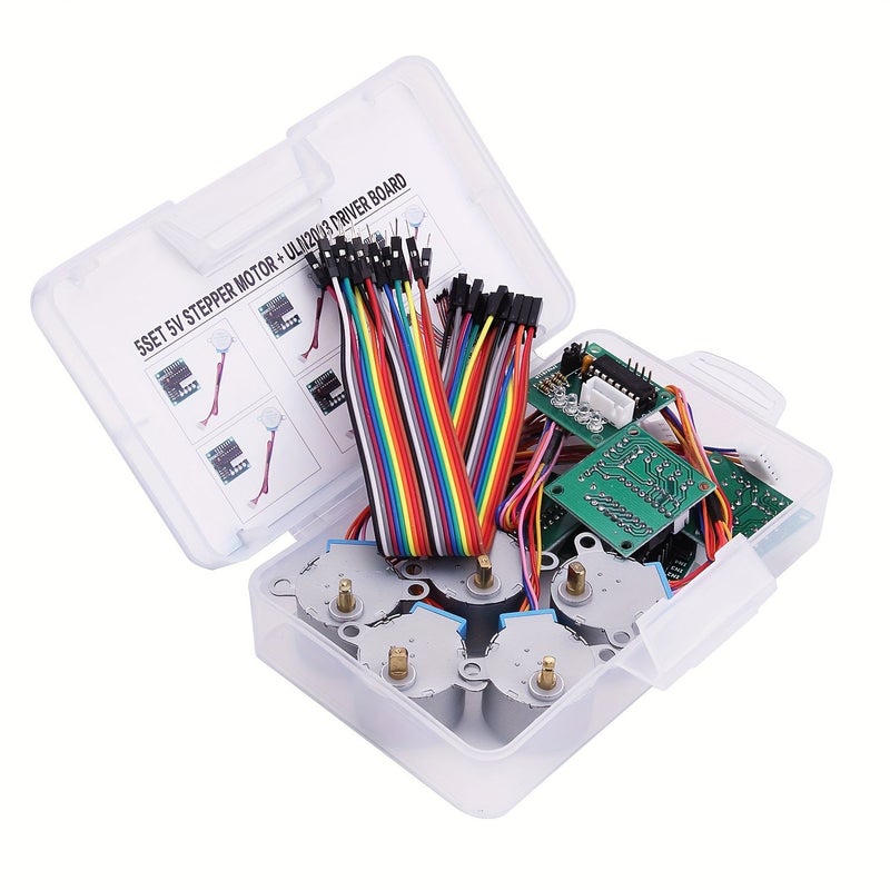 Set Of 5 28BYJ 48 ULN2003 5V Stepper Motor With ULN2003 Driver Board Compatible With Arduino - Image 5