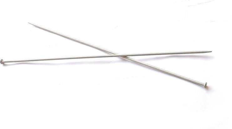 YOOKO YOOKO 2Pcs Needle Set Special Aluminium Knitting Needle No 10 Length 22cm Used for Making Woolen ArtefactsLikeSweaterMuffler Caps Pack of 2 Pcs - Image 1